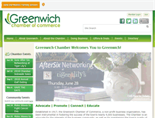 Tablet Screenshot of greenwichchamber.com
